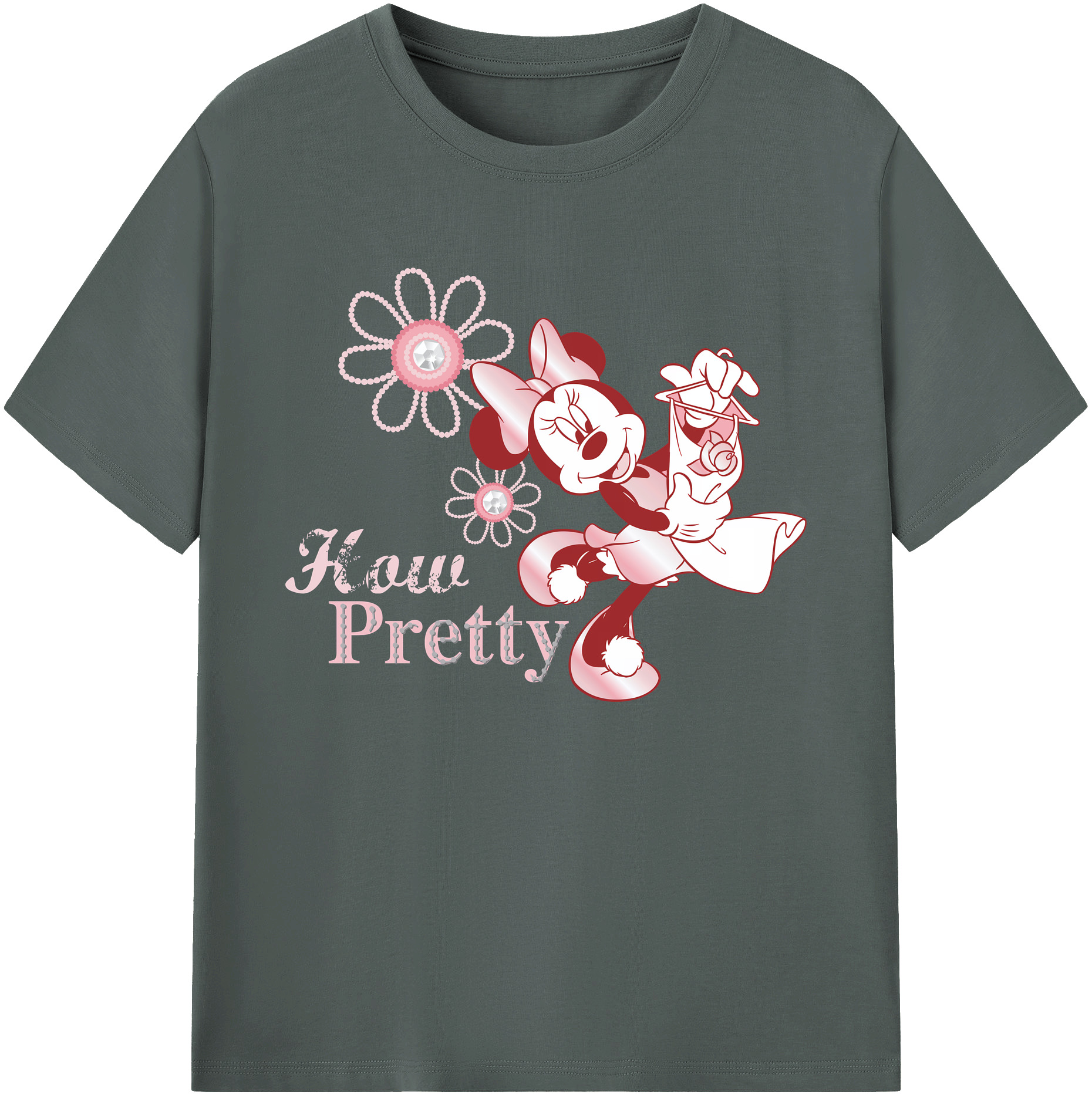 ミッキーマウス Mickey Mouse 綿100％ メンズ半袖Tシャツ｜肌触りやわらか＆通気性